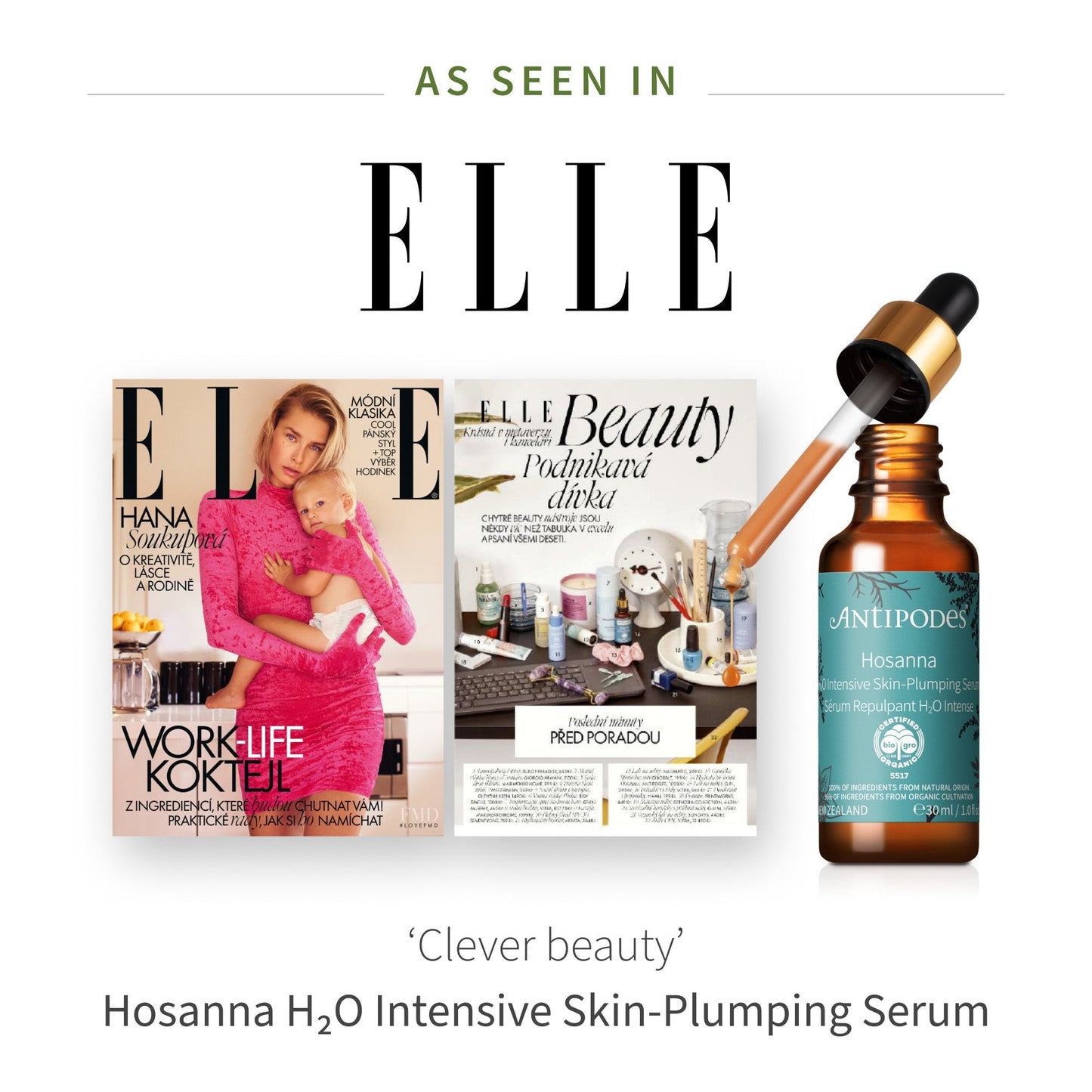 Hosanna H₂O Intensive Skin-Plumping Serum 30ml - Antipodes Australia